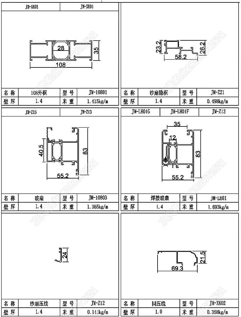 1.室內(nèi)紗扇與窗框采用平框設(shè)計。
